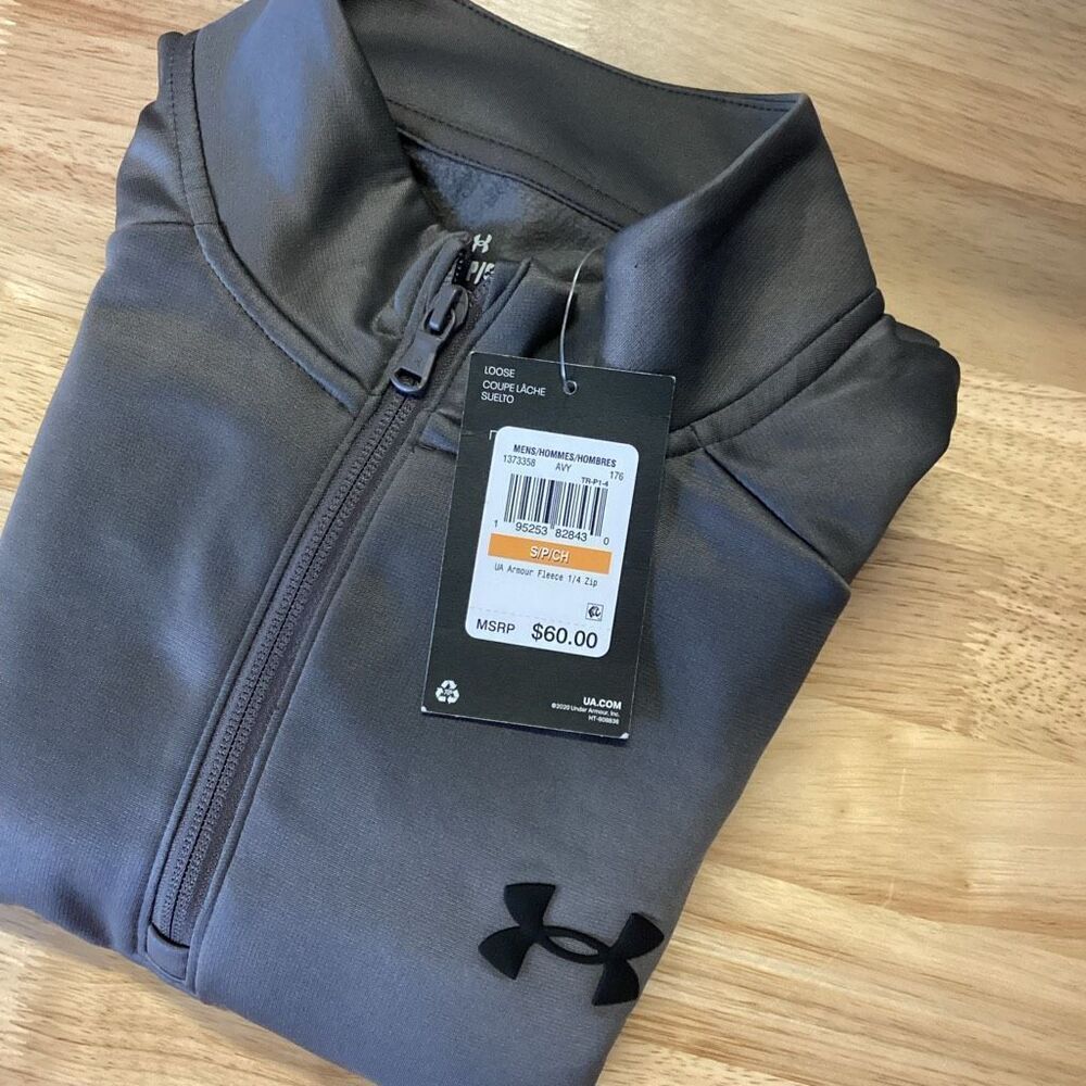 NWT Men’s Under Armour Fleece 1/4 Zip-Small‎